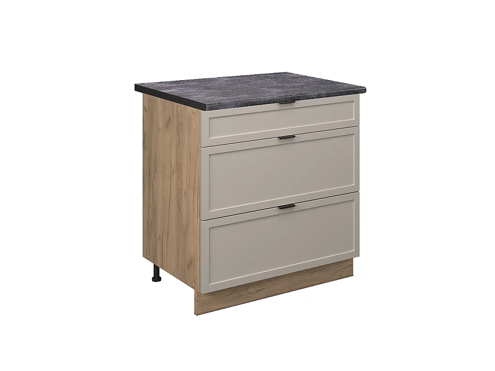 Küchenunterschrank graubeige 80x60x82 fame-line
