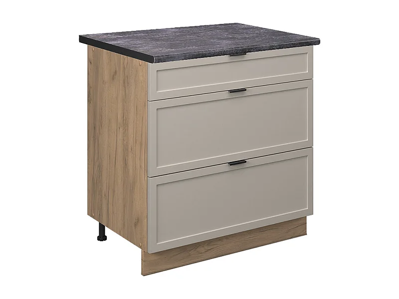 Küchenunterschrank graubeige 80x60x82 fame-line