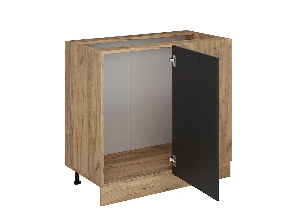 Hjørneskab antracit landhus 86x46x81.6 r-line