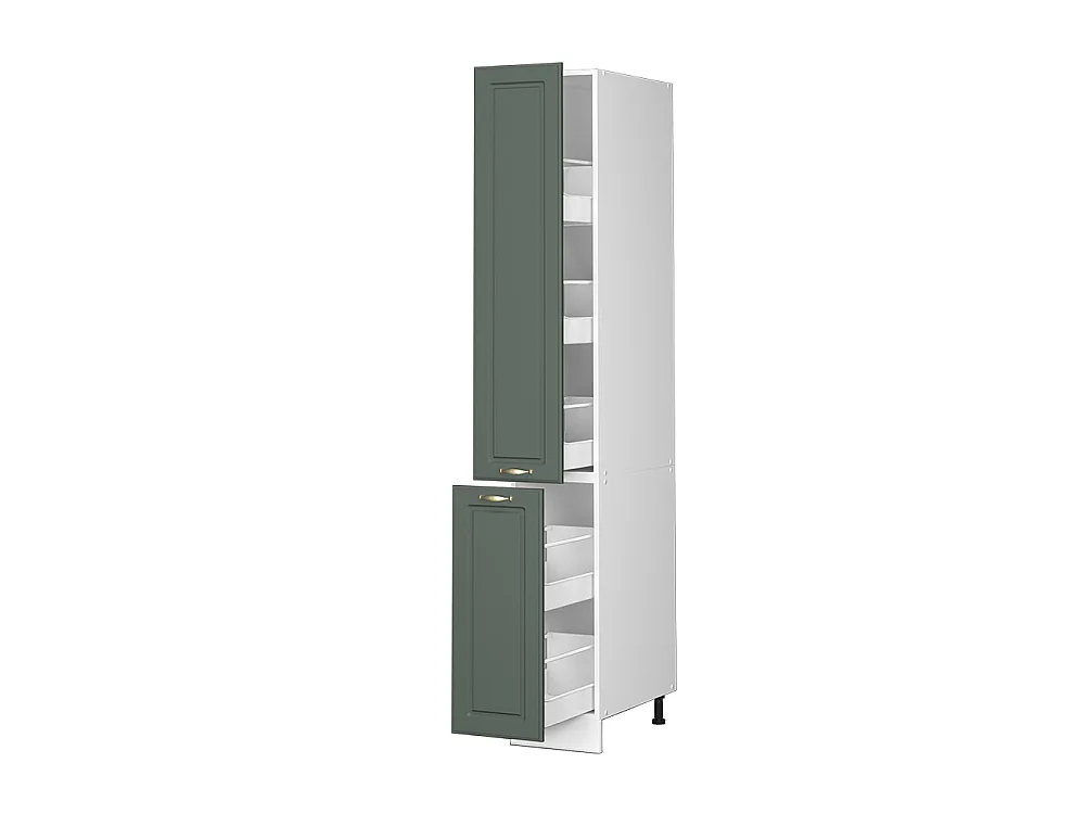 Meuble haute de cuisine vert or campagne 30x58x206.8 fame-line