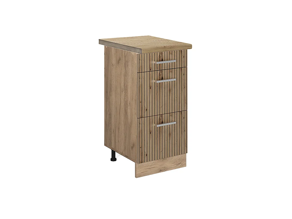 Meuble cuisine chêne artisan 40x60x81.6 r-line