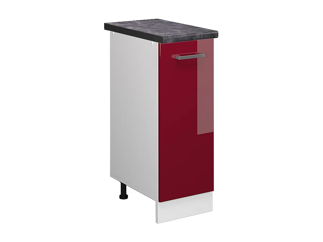 Armario de farmacia rojo de alto brillo 30x60x81.6 r-line