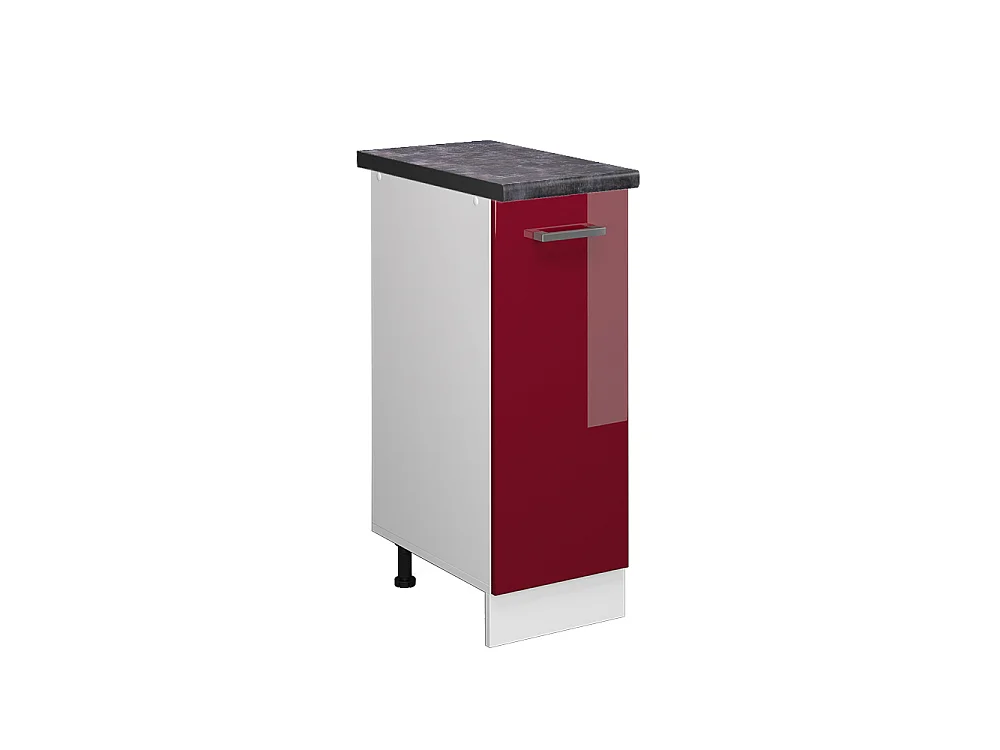 Meuble de cuisine rouge brillant 30x60x81.6 r-line