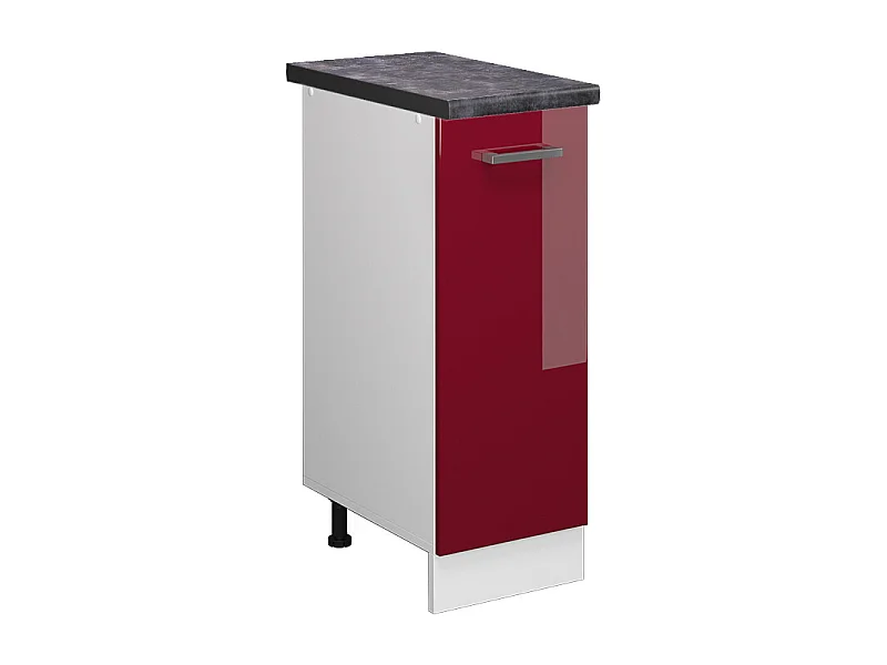 Szafka apteczna czerwony połysk 30x60x81.6 r-line