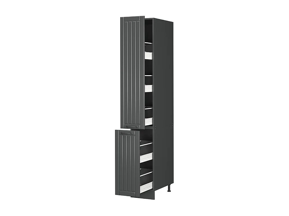 Mobiletto base per cucina grigio scuro 30x58x206.8 fame-line