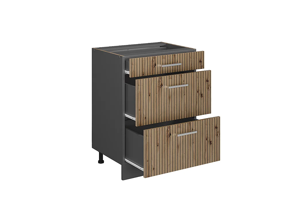 Meuble cuisine chêne artisan 60x60x81.6 r-line