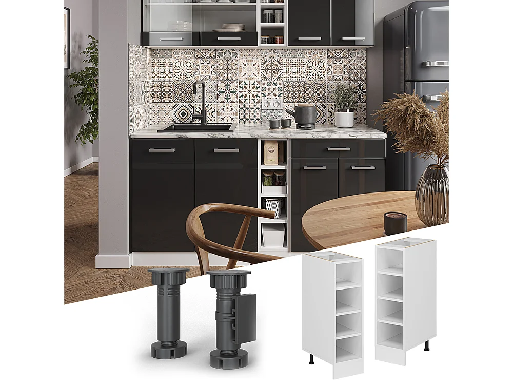 Keukenrek wit 25x44x81.6 r-line