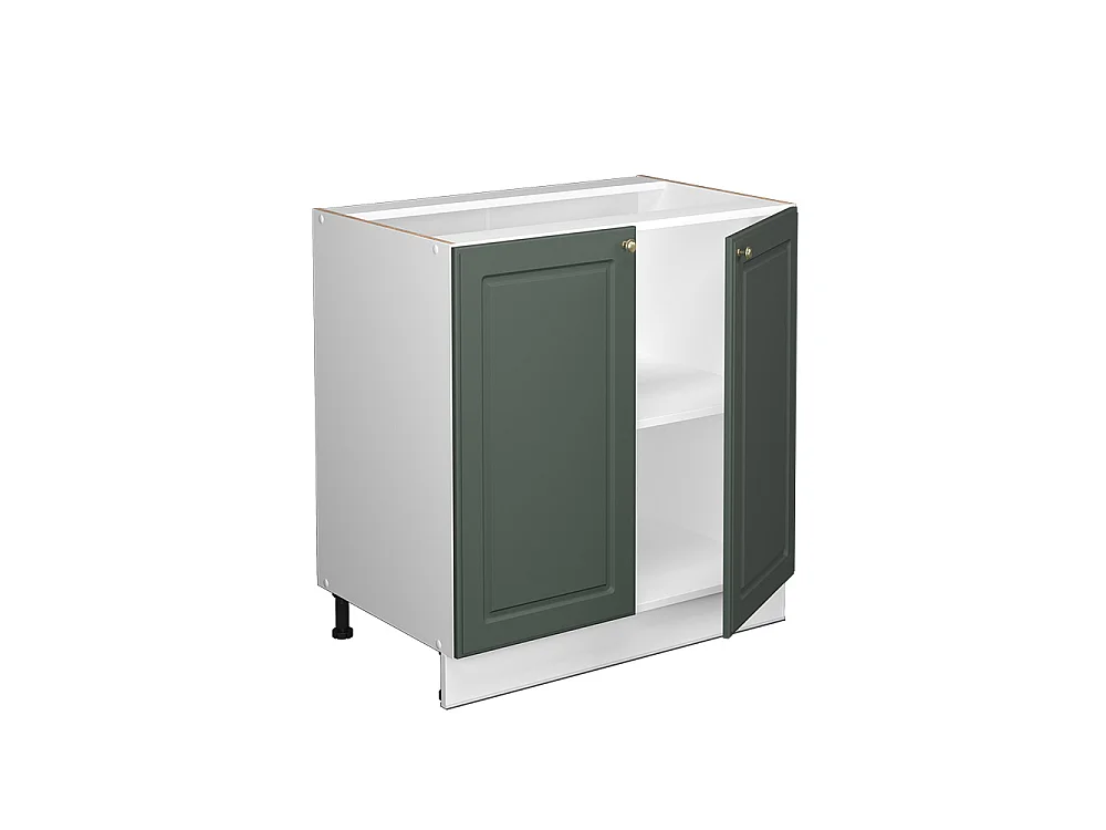 Armario bajo para fregadero verde dorado casa de campo 80x51.6x82 fame-line