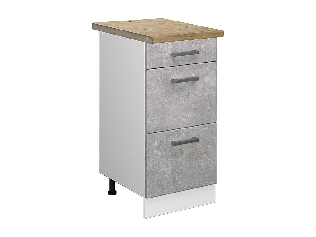 Mueble bajo de cocina hormigón 40x60x81.6 r-line