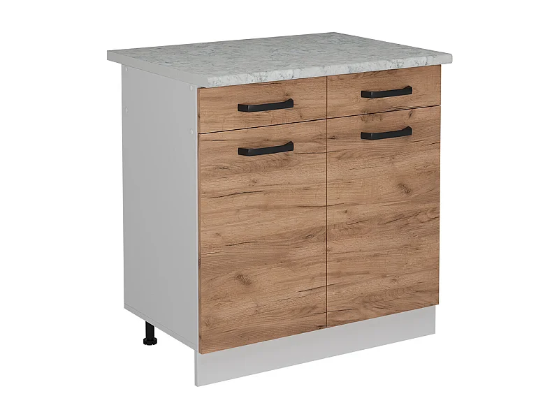 Mueble bajo de cocina roble dorado 80x60x81.6 r-line
