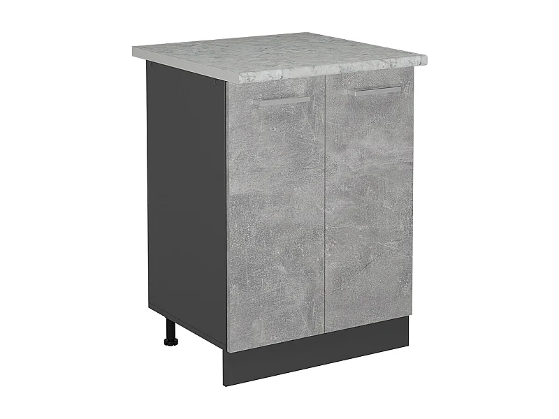 Mueble bajo de cocina hormigón 60x46x81.6 r-line