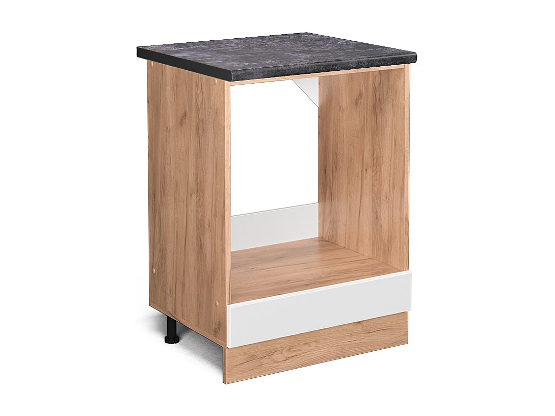 Meuble pour four blanc haute brillance 60x60x81.6 r-line