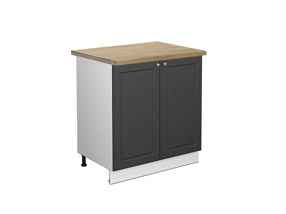 Meuble bas sous-évier anthracite-or 80x60x82 fame-line