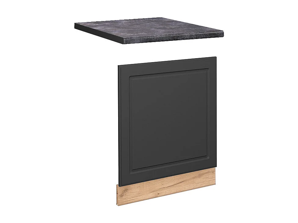 Panel frontal antracita-oro 60x1.6x67.4 fame-line