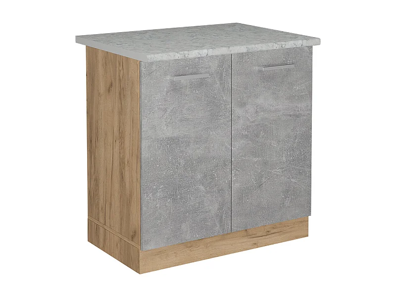 Meuble bas sous-évier béton 80x60x81.6 r-line