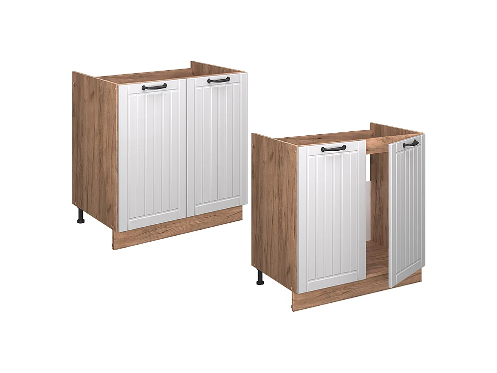 Szafka pod zlew biały domek wiejski 80x60x82 fame-line