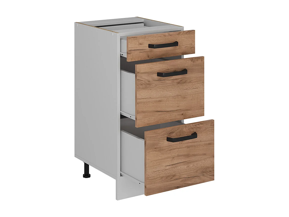 Mueble bajo de cocina roble dorado 40x46x81.6 r-line