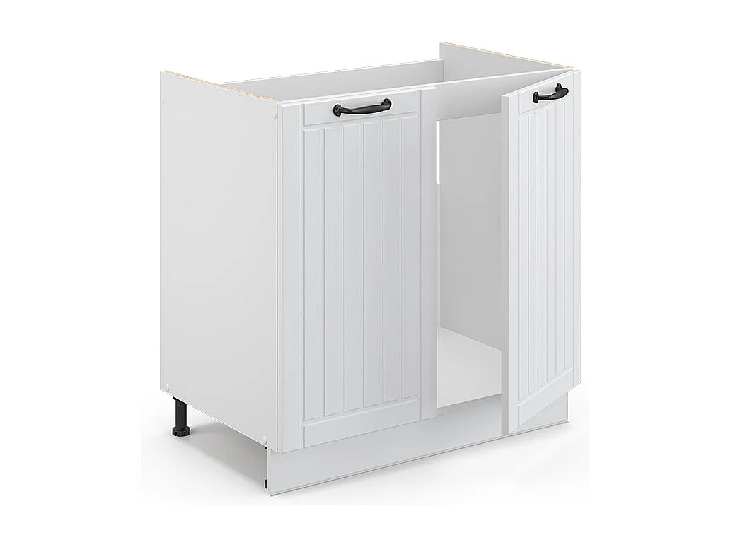 Meuble bas sous-évier blanc campagne 80x51.6x82 fame-line