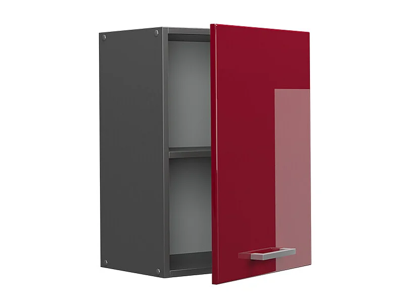 Armario colgante rojo de alto brillo 45x31x60 r-line