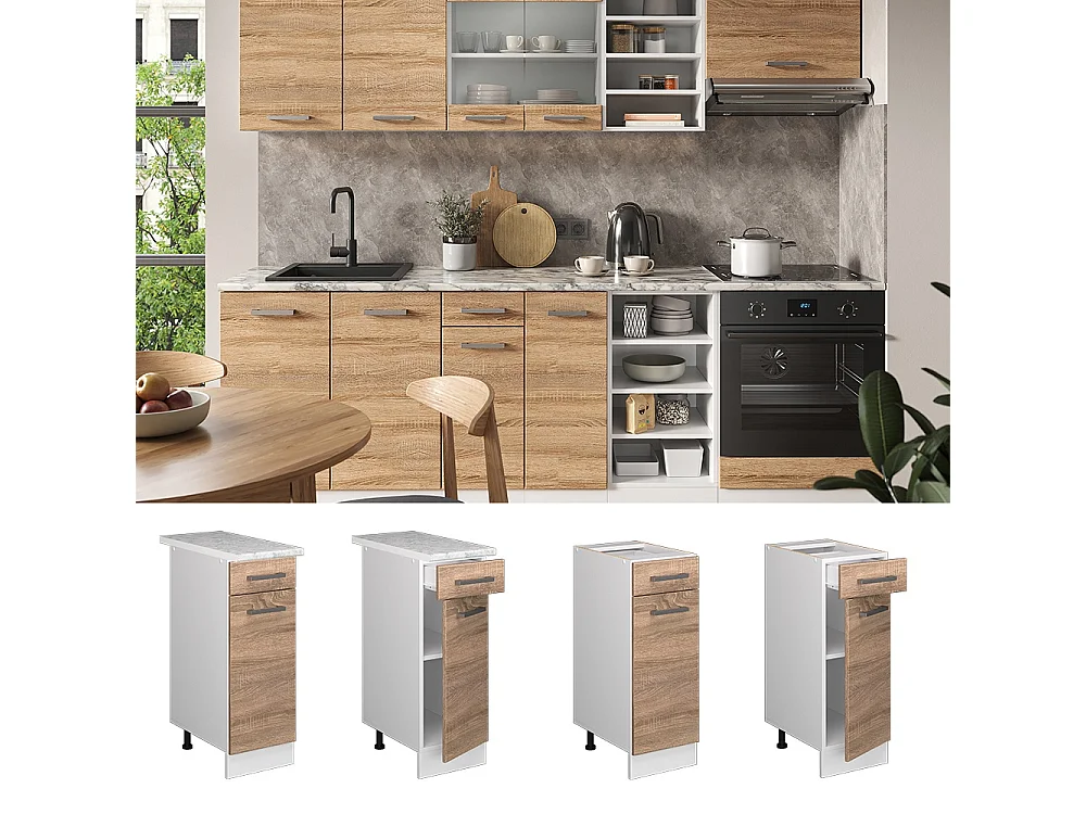 Køkkenskab sonoma 30x60x81.6 r-line