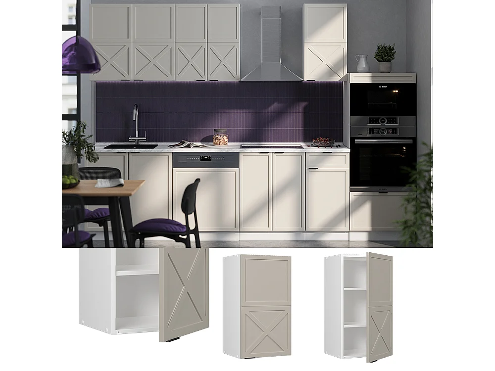 Szafka ścienna greybeige 40x34.1x72 fame-line