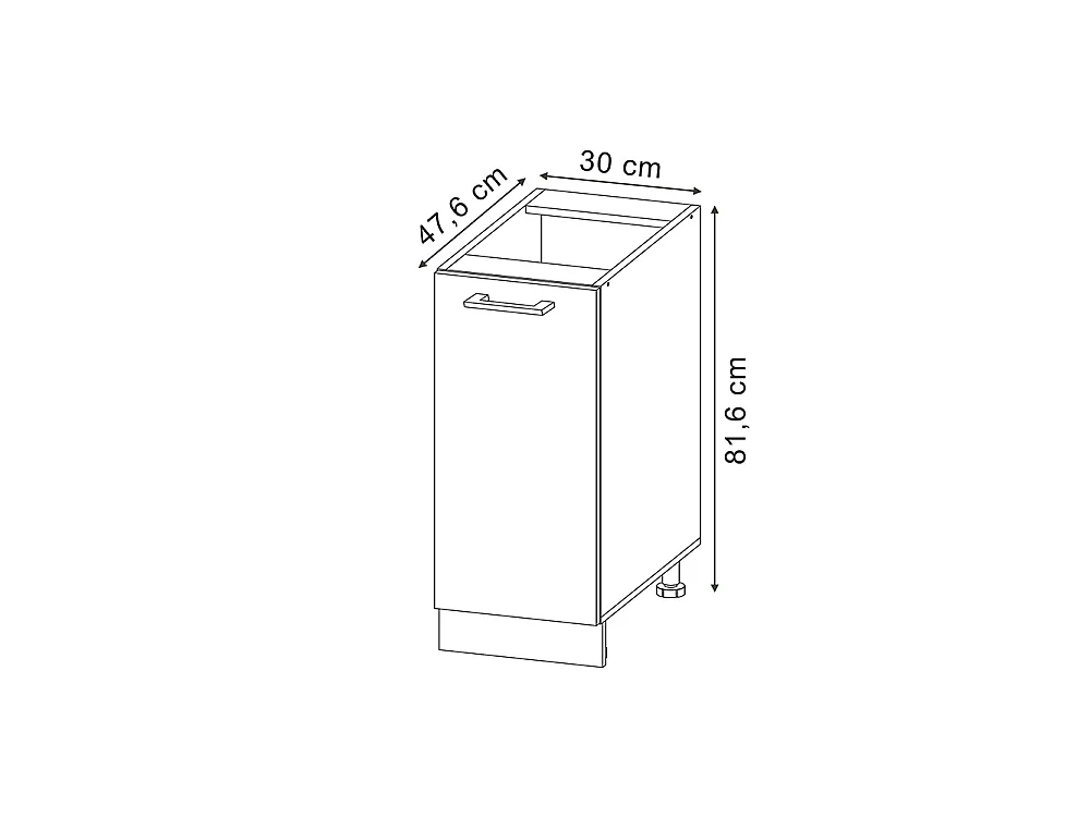 Armario de farmacia blanco alto brillo 30x60x81.6 r-line