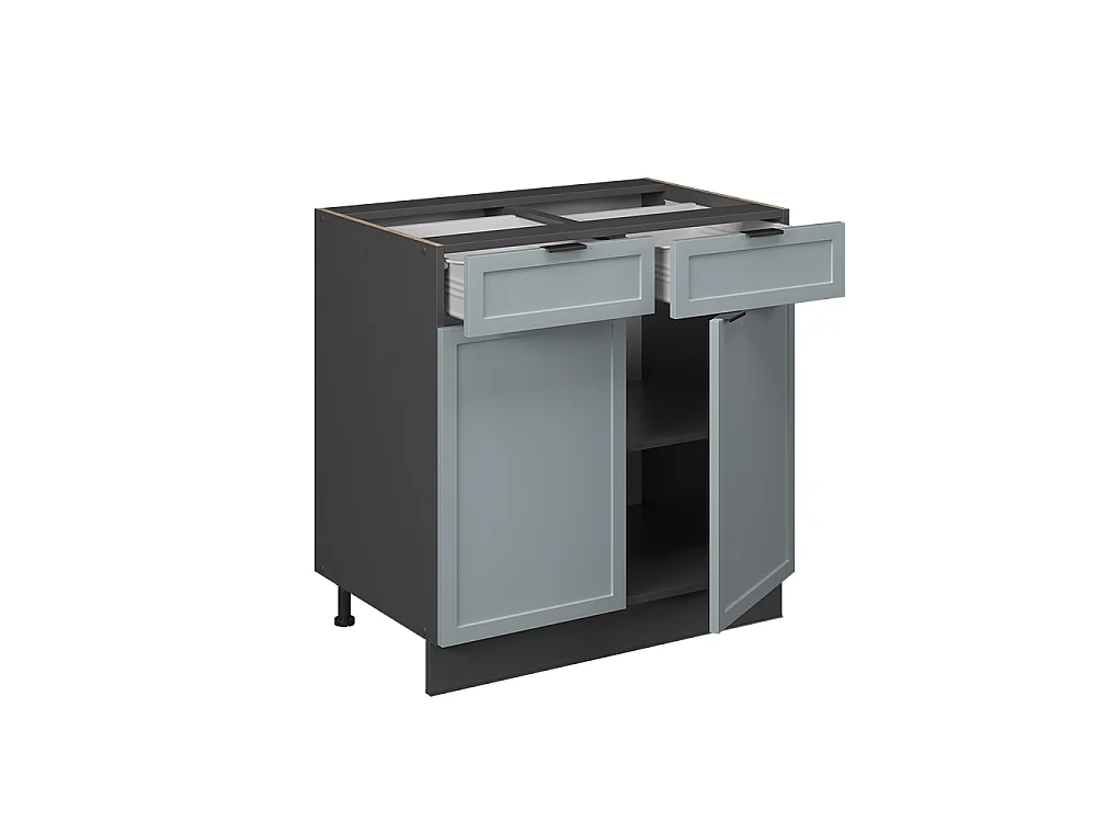 Meuble cuisine bleu clair-gris 80x60x82 fame-line