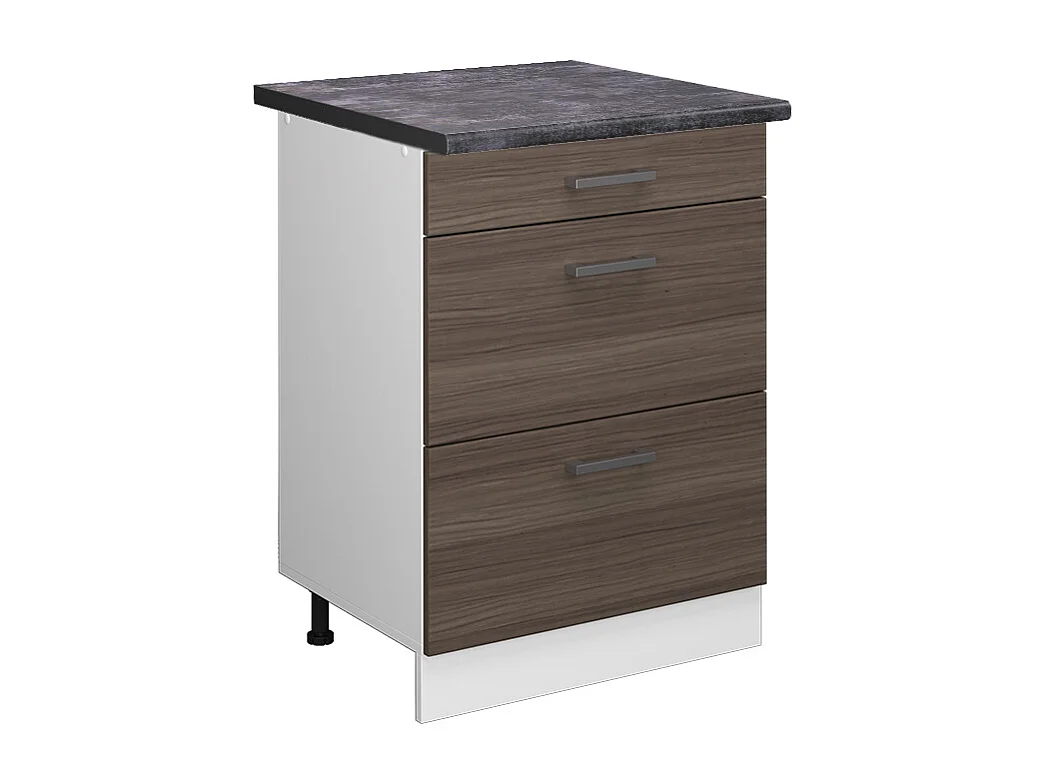 Küchenunterschrank edelgrau 60x60x81.6 r-line