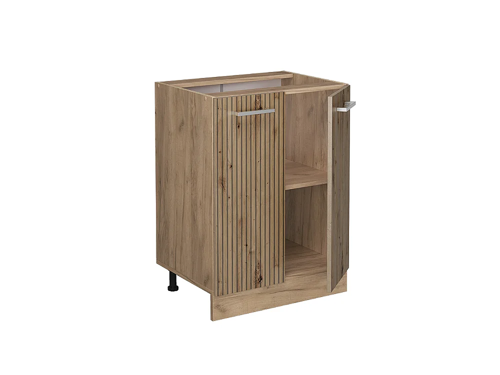 Mueble bajo de cocina roble artesanal 60x60x81.6 r-line