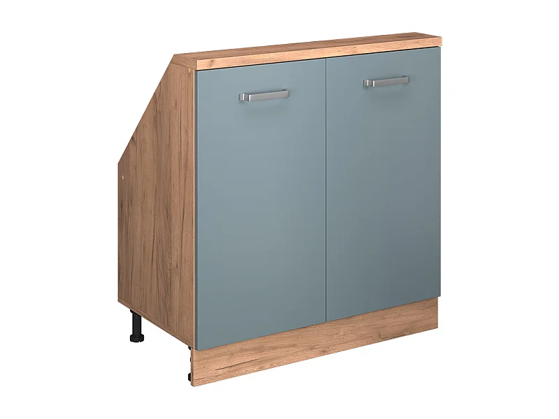 Armario de cocina para techo inclinado gris azulado 80x46x81.6 r-line