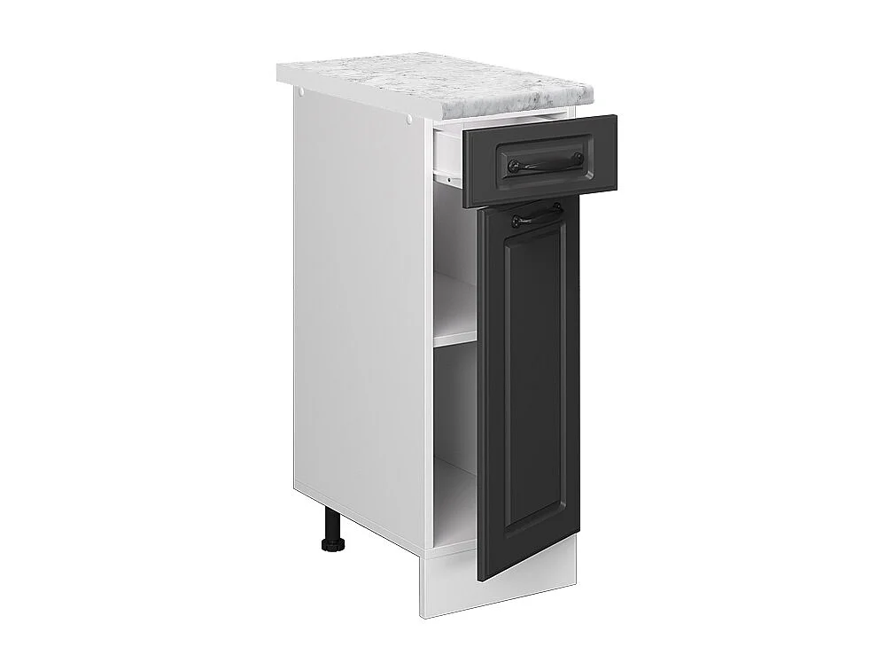 Mueble bajo de cocina antracita casa de campo 30x60x81.6 r-line