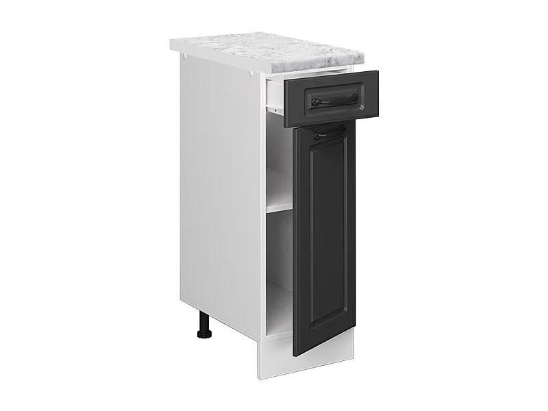 Mobiletto base per cucina antracite casa di campagna 30x60x81.6 r-line
