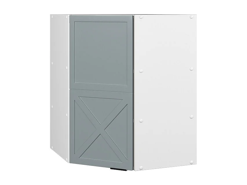 Elément haut de cuisine bleu clair-gris 57x34.1x72 fame-line