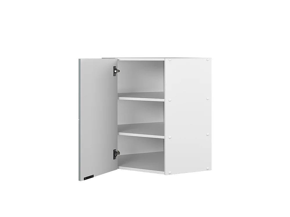 Hoek hangkast licht blauw-grijs 57x34.1x72 fame-line