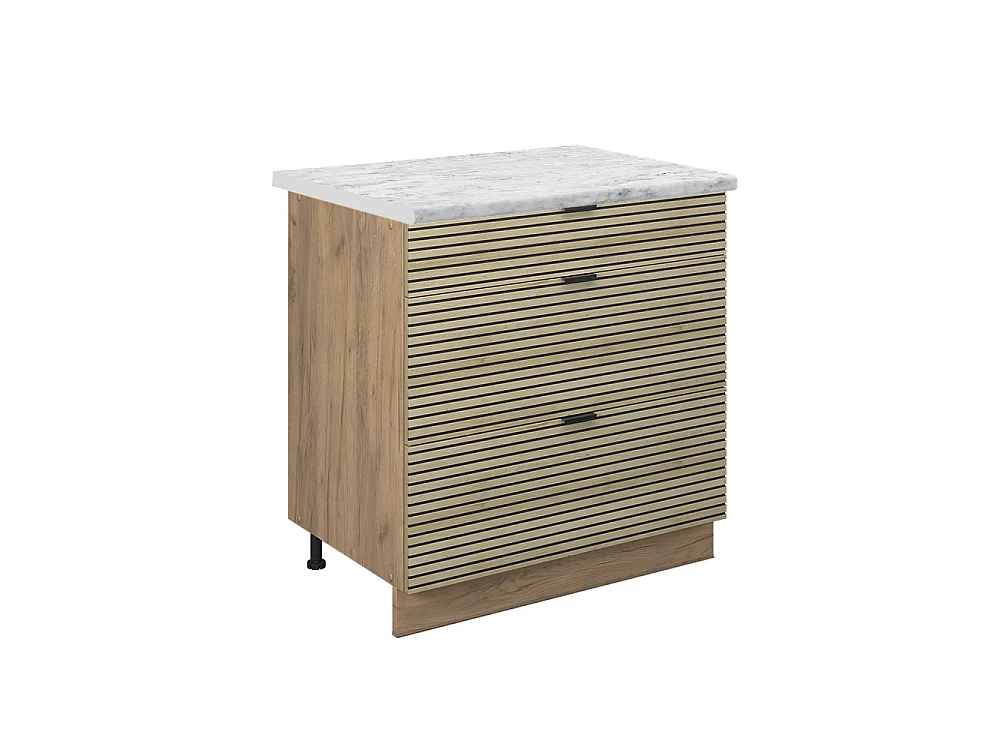 Meuble cuisine panneau en chêne 80x60x82 fame-line