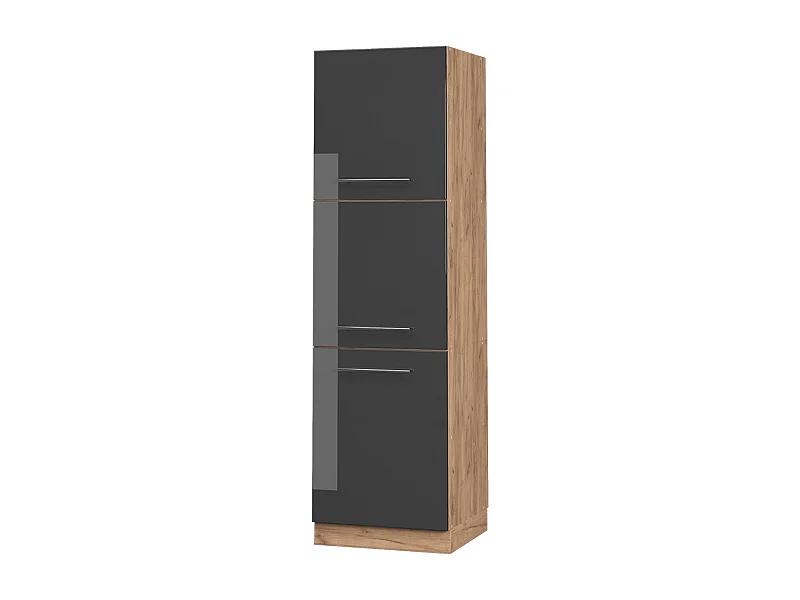 Meuble pour four anthracite haute brillance 60x58x206.8 fame-line