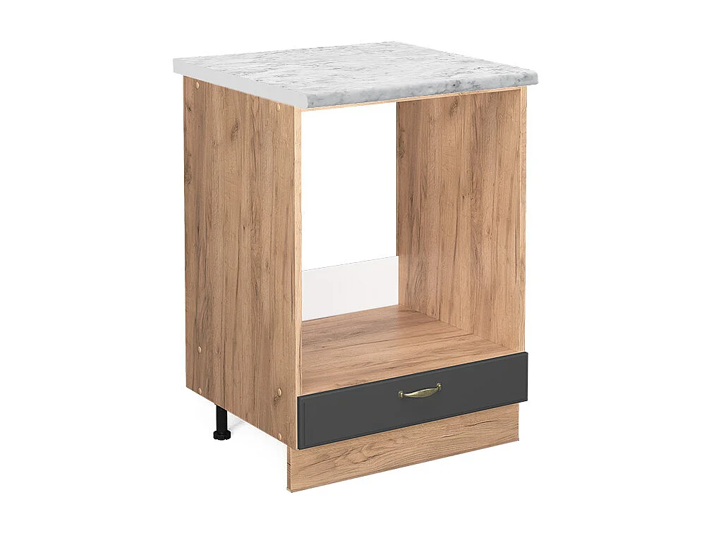 Armario para horno empotrado antracita-oro 60x60x82 fame-line