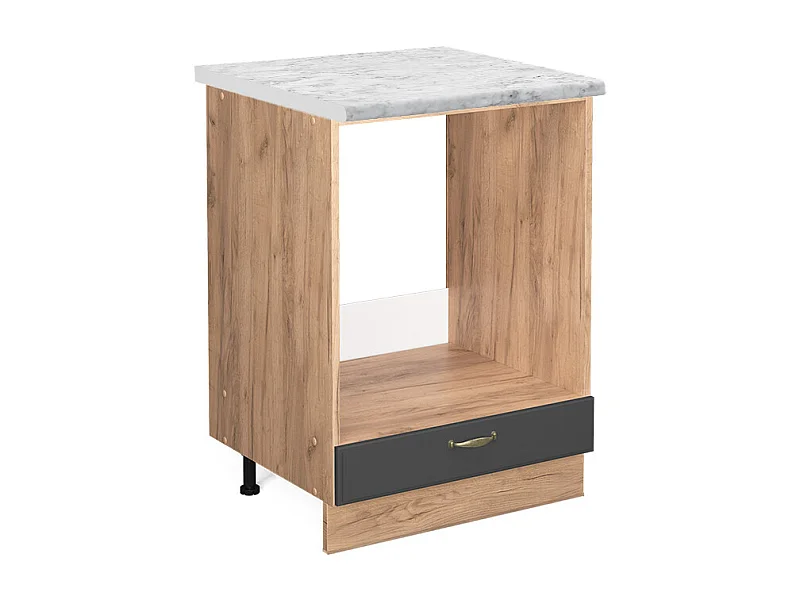 Meuble pour four anthracite-or 60x60x82 fame-line