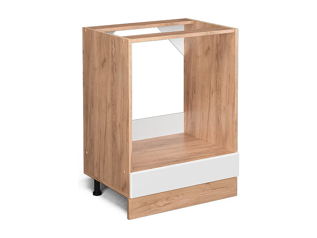 Meuble pour four blanc haute brillance 60x46x81.6 r-line