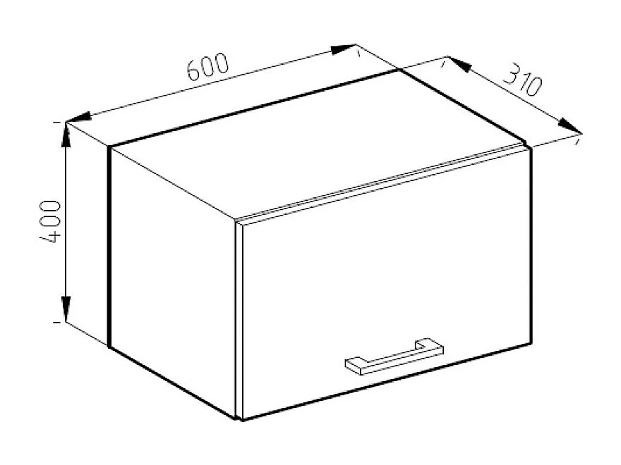 Armario colgante blanco 60x31x40 r-line