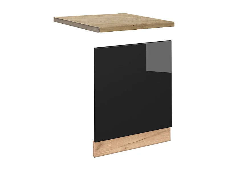 Panel frontal roble negro alto brillo 60x1.6x67.4 fame-line