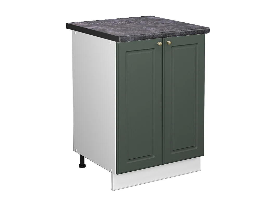 Mobiletto base cucina verde-oro country house 60x60x82 fame-line