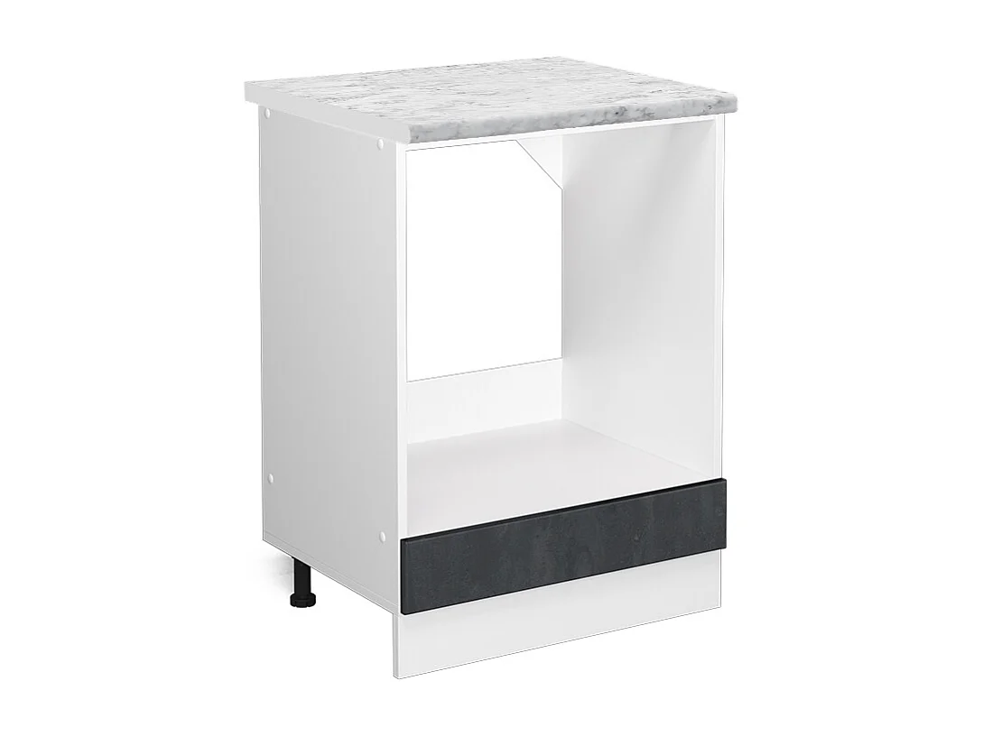 Meuble pour four béton noir 60x60x81.6 r-line