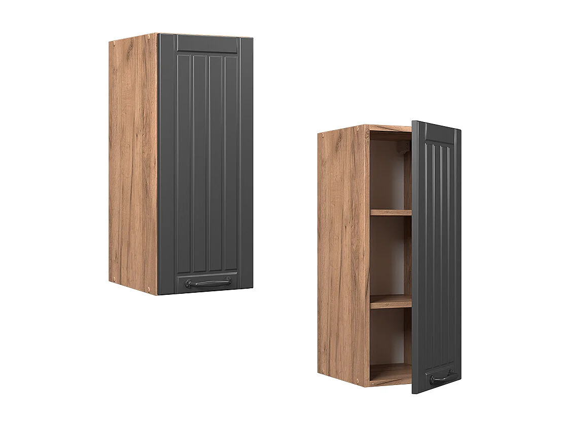 Armario colgante gris oscuro 30x34.1x72 fame-line