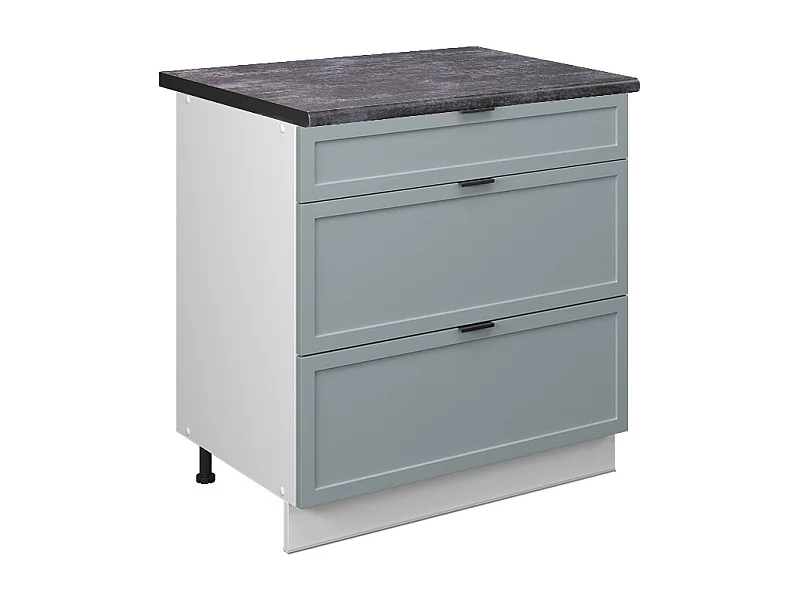 Szafka dolna do kuchni jasnoniebiesko-szary 80x60x82 fame-line