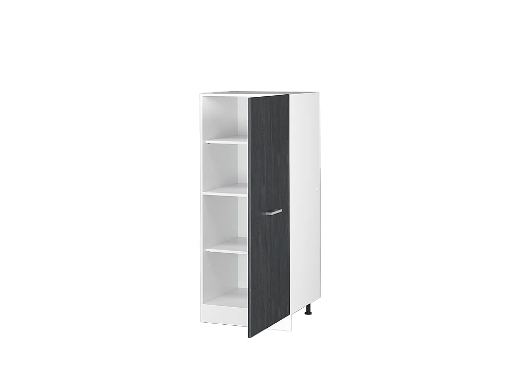 Tall cabinet black concrete 60x57x143 r-line