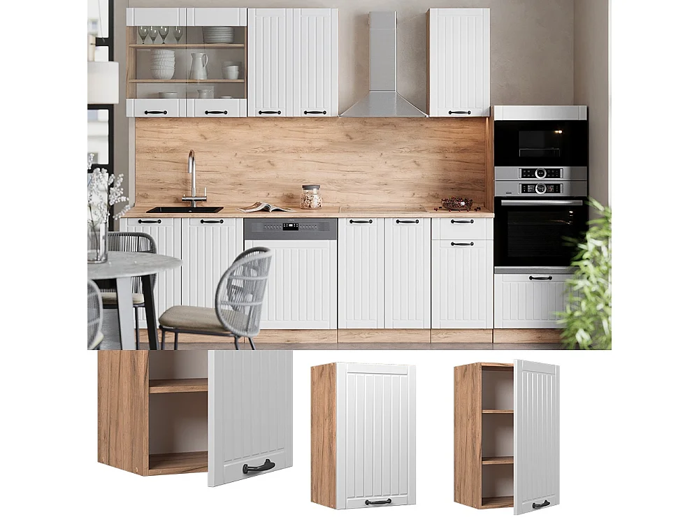 Wall cabinet white country house 45x34.1x72 fame-line
