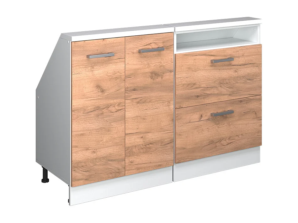 Meuble sous pente chêne de force doré 120x46x81.6 r-line