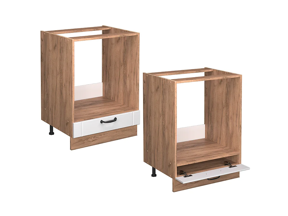 Ovenombouwkast wit landhuis 60x60x82 fame-line