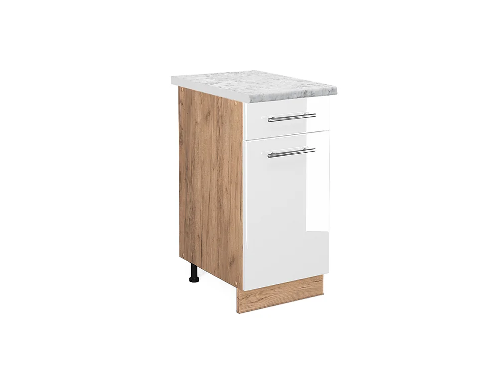 Keukenonderkast wit hoogglans 40x60x82 fame-line